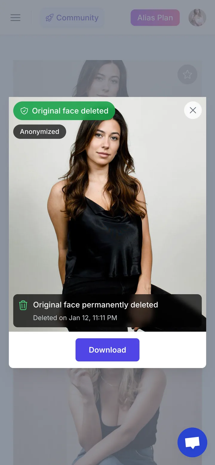 Before preview in Neoface